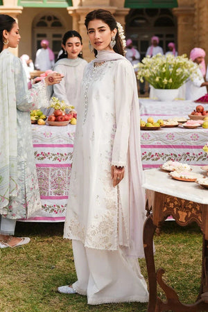 IVORY WHISPER - 3 PC EMBROIDERED LAWN SUIT - NEW NAMAL PRET