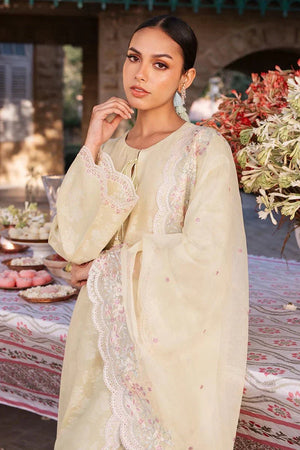 JASMINE GREEN - 3 PC DYED LAWN SUIT - NEW NAMAL PRET