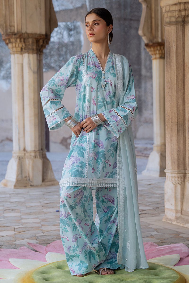 MINT GLAMOUR - 3PC PRINTED LAWN SUIT - NEW NAMAL PRET