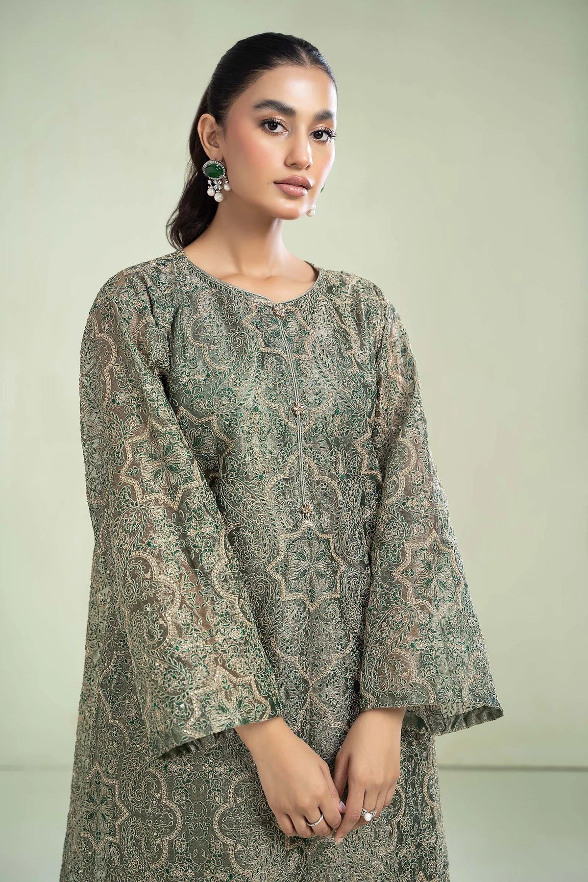 M.Luxe Fabrics Botel Green LF - 502 - NEW NAMAL PRET