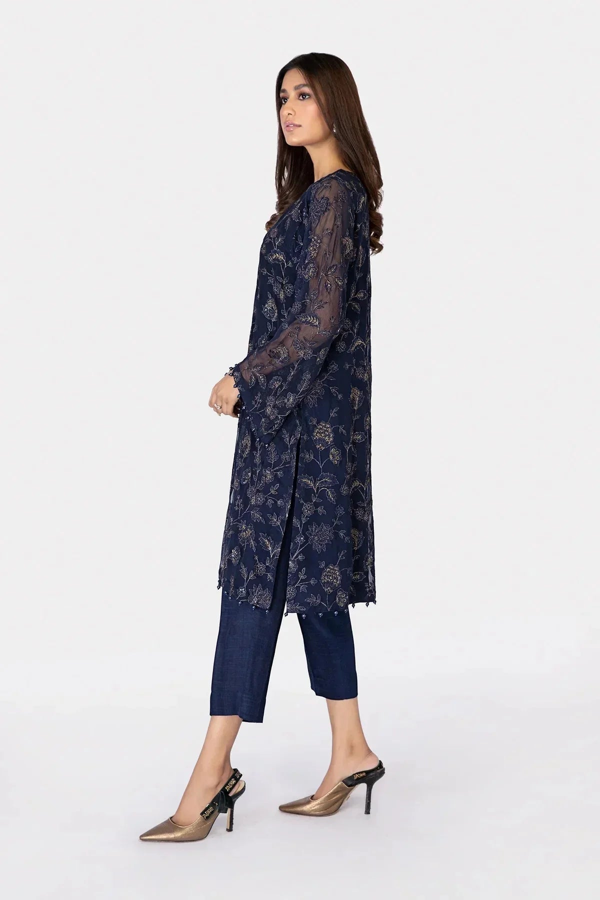 M.Luxe Fabrics LF - 305 - Blue - NEW NAMAL PRET