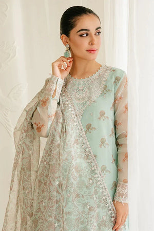 PRISTINE MINT - 4PC ORGANZA EMBROIDERED SUIT - NEW NAMAL PRET