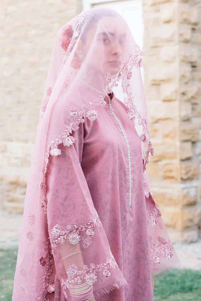 ROUGE TAN - 3 PC DYED LAWN SUIT - NEW NAMAL PRET