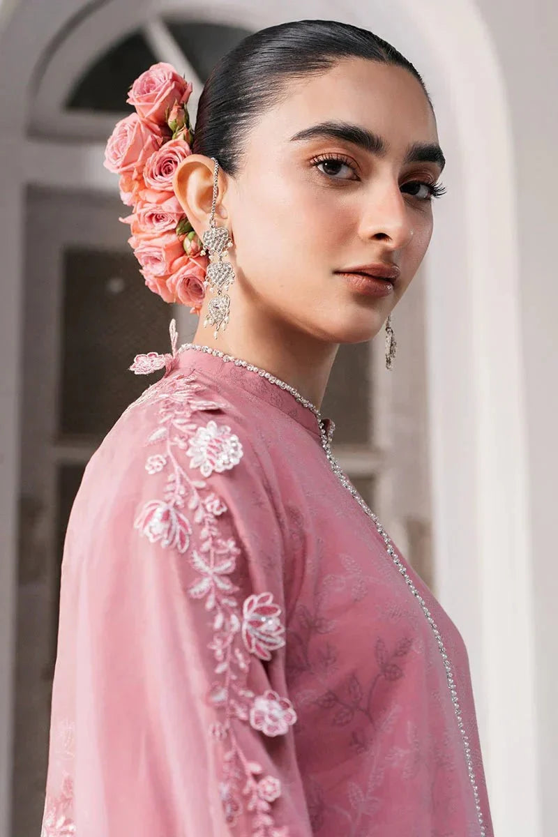 ROUGE TAN - 3 PC DYED LAWN SUIT - NEW NAMAL PRET