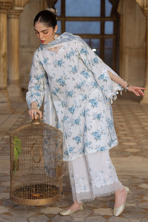 SUMMER MELODY - 3PC PRINTED LAWN SUIT - NEW NAMAL PRET